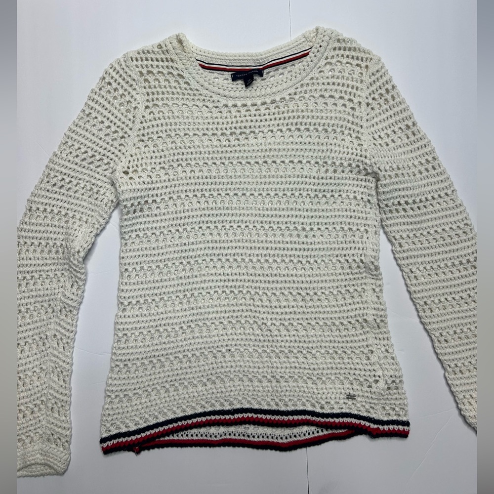 Tommy Hilfiger open-knit / crochet sweater
